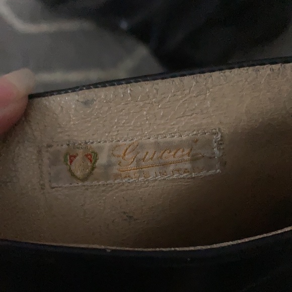 VINTAGE GUCCI LEATHER RIDING BOOTS BLACK HEELED Sz 7.5 - 8 - Picture 3 of 9